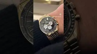 The NEW @omega Speedmaster Reverse Panda in Moonshine Gold!