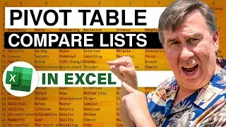 Excel - Master Excel: Compare Data from Two Different Worksheets Using a Pivot Table - Episode 927