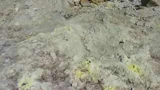 Fumeroles in the Stephanos crater Nisyros Greece