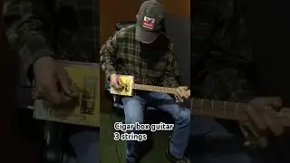 Solo cigar box guitar 3 cuerdas #blues #cigarbox #cigarboxguitar