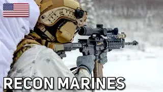 U.S. Recon Marines | Long Live-Fire Ranges in Extreme Cold Weather (Alaska)