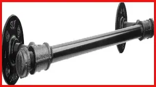 Industrial Pipe Towel Bar Fixture Set by Pipe Decor | Wall Mounted DIY Style
