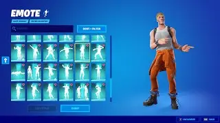 ALL FORTNITE ICON SERIES AND [NEW] TIKTOK EMOTES