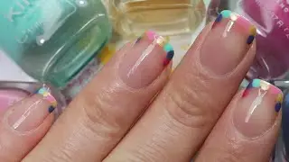 Easy French Manicure | Dotted French Tip Nail Art | Nail Tutorial for Beginners