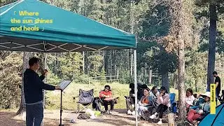 Outdoor Church Service at Mclean Pond Canada🇨🇦 #picnic #fishing #boating