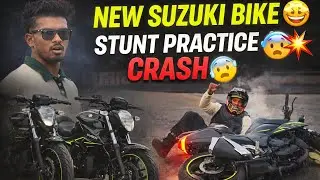 suzuki new bikes 🤩| stunts practice lo crash 😰