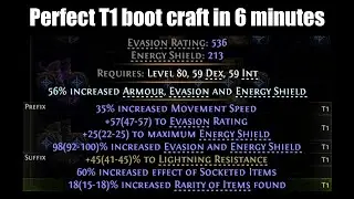 PoE2 Profit crafting perfect T1 boots in 6 minutes (0.4 guide)