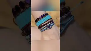 diy making eye shape macrame bracelet / amethyst stone #macrameaccessories #macrame #diy #boho