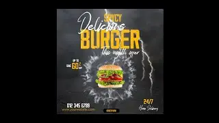 Burger Fast Food Animation for Social Media I MH014