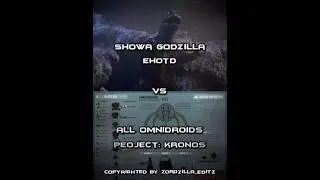 Showa Godzilla vs Omnidroids #incredible #godzilla #1v1battles #wisedit #edit #shorts
