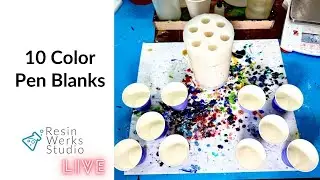 🔴Replay: 10 Color Pen Blank Pour With a Twist! | Episode 275