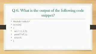 C MCQ'S || Predict the output of the program || All About ECE