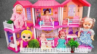 63 Minutes Satisfying Unboxing Pink Villa Toy Set | ASMR Review Toys (No Talking)