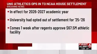 UNO Athletics ops in to NCAA house settlement