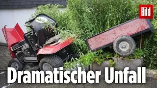 12-J&auml;hriger st&uuml;rzt mit einem Rasenm&auml;her-Traktor eine Mauer hinab und stirbt
