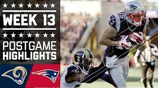 Rams vs. Patriots | NFL Week 13 Game Highlights