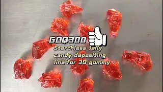 GDQ300 jelly candy production line with 3D mould