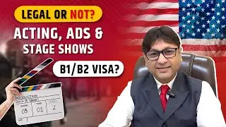 US Visa Rules 🎬 Acting, Ads & Stage Shows on B1/B2 Explained! #youtube #youtubeshorts #usvisa