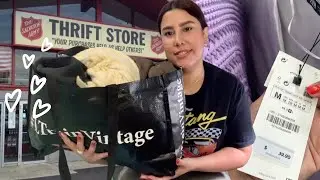 Thrift with me - Salvation Army gatekeeping new Zara? ✨Big try-on haul✨