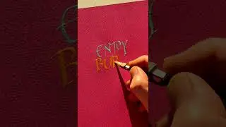 Beautiful Calligraphy in under 1 minute  #BurnsNight #CalligraphyArt #HandLettering #artcourses
