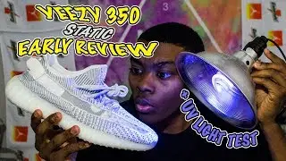 Yeezy 350 Static EARLY IN HAND REVIEW + UV LIGHT TEST!!!