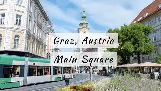 Traveling in Europe | Graz, Austria | Main Square & Clock Tower