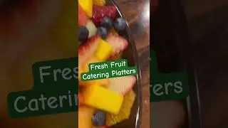 Fresh fruit catering platters. Broad nosh bagel deli #catering #bagels #shorts