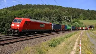Sannerz: Zugverkehr am Ramholztunnel - 4K-Probeaufnahmen