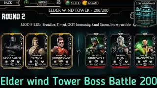Elder wind Tower Bosses Battle 200 Fight + Reward | Talent Tree setup | MK Mobile