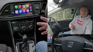 How to use Apple Carplay, Set the Sat Nav, delete, pair, stream audio in a 2018 Seat Leon