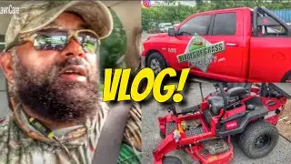 VLOG - My  Insane Wet Lawn Mowing Day