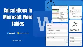 Как выполнять основные вычисления в таблицах Microsoft Word