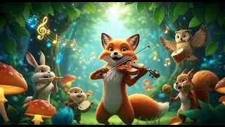 The joyful forest where all animals can sing and play musical instruments.