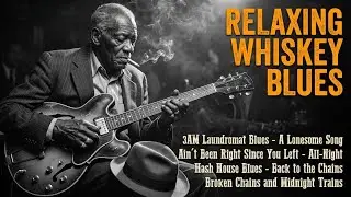 Relaxing Whiskey Blues Music | Lonely Roads, Smoky Night, Heartbreak Lyrics