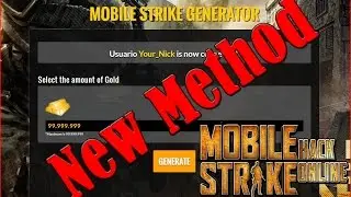 MOBILE STRIKE - How to get Free Gold (New Method JULY 2017) Updated!