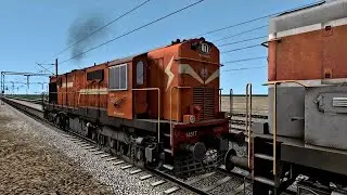 LHD Wdm3a LOCO fails in bzy line | Aktrains Wdg3a Rescue and Departs with garibrath express