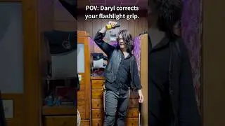 POV: Daryl corrects your flashlight grip. #thewalkingdead #daryldixon