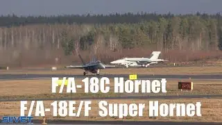 Legacy Hornets and Super Hornets Taxi And Takeoff CLOSE [4K UHD]