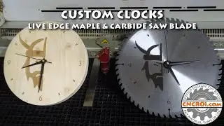 Custom Clocks: Live Edge Maple & Carbide Saw Blade