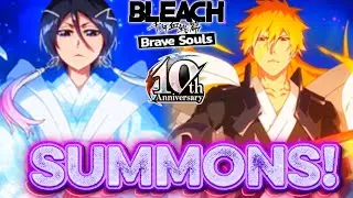 10th ANNIVERSARY SUMMONS! NEW RUKIA & ICHIGO IN BLEACH BRAVE SOULS! (INSANE LUCK!)