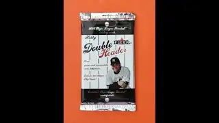 2003 FLEER DOUBLE HEADER Original 2,000 DEREK JETER HOBBY pack w/Greg Maddux & Eddie Mathews!