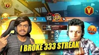 First Time Break 333 Winning Streak 😱 Huzai Vs Represent 😡 बदला ले लिया || Free Fire max