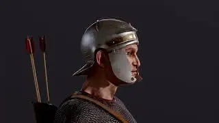 Roman Archer 3D model redy for game Unreal-engine and Unity