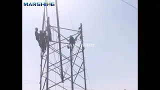 Aluminum Alloy Inner Suspended Tubular Gin Pole Tower Mount Operations#aluminum #alloy #pole #tools