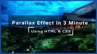 How To Make Parallax Effect Using HTML & CSS/No Javascript