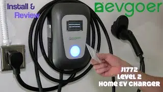#EG Evgoer Level 2 J1772 Home EV charger Installation & Review DanobyEV