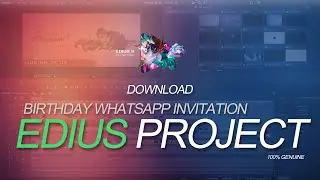 LATEST EDIUS 7/8/9 BIRTHDAY INVITATION PROJECT DOWNLOAD | STORIES BY SRIHAN | SBS |1ST BIRTHDAY