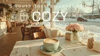Winter Jazz Vibes | Cozy Cafe Piano & Soft Percussion | Relaxing Study Work Music