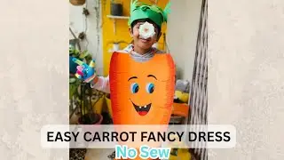 Carrot Fancy Dress for Kids | DIY School Function Costume Idea