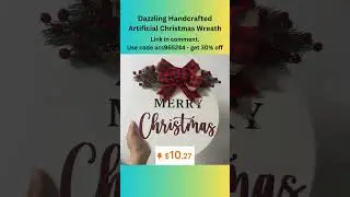 Dazzling Christmas Wreath for Front Door Decor | Festive & Weather-Resistant!